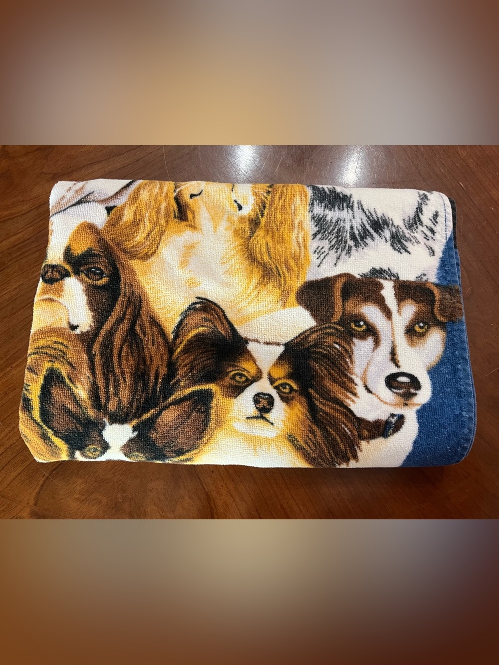 VTG Hilasal Canines Beach Towel 28x54 Dog Collage El Salvador 100% Cotton Retro